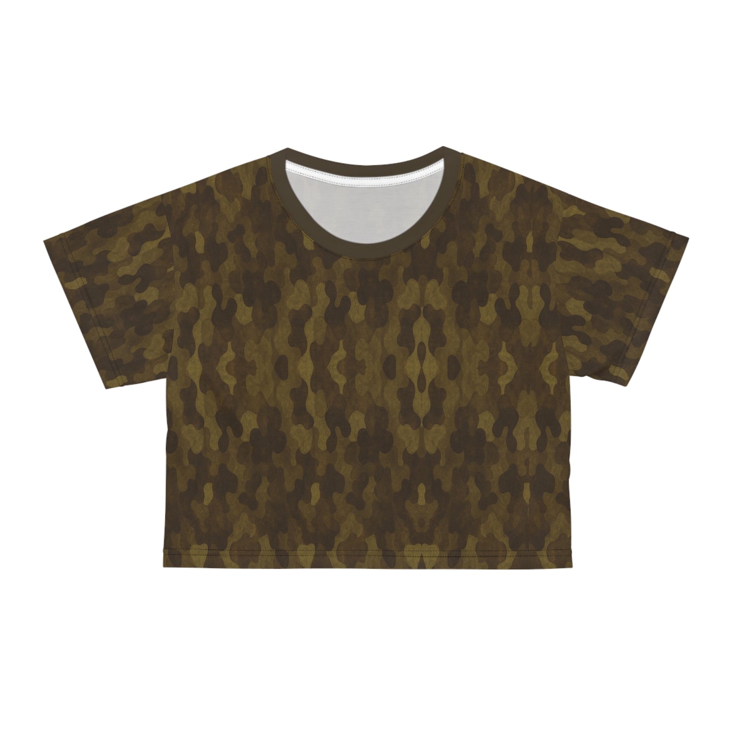 "Swamp Recon Camouflage", Crop Tee (Bayou Bark Collar)