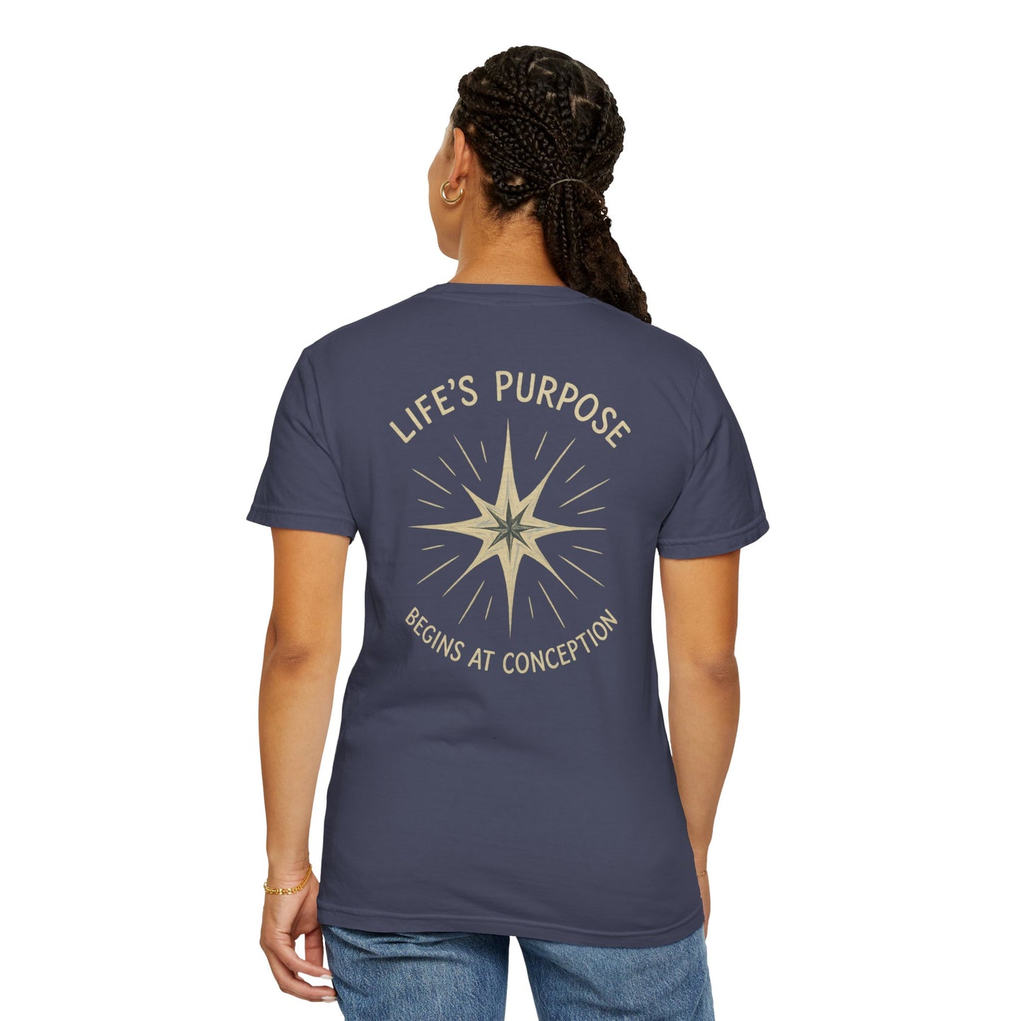 "Life's Purpose Begins at Conception #02", Unisex T-shirt