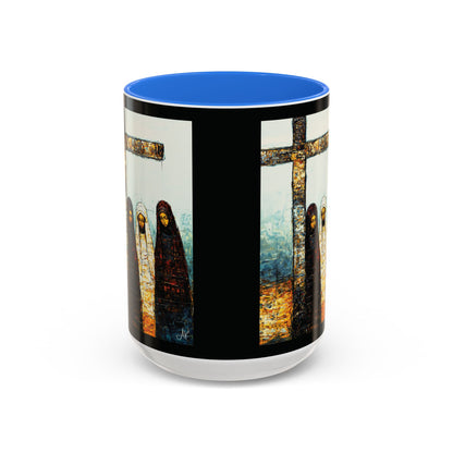 "At-the-Foot of the Cross - John 19:25", Colorful Mugs (11oz & 15oz)