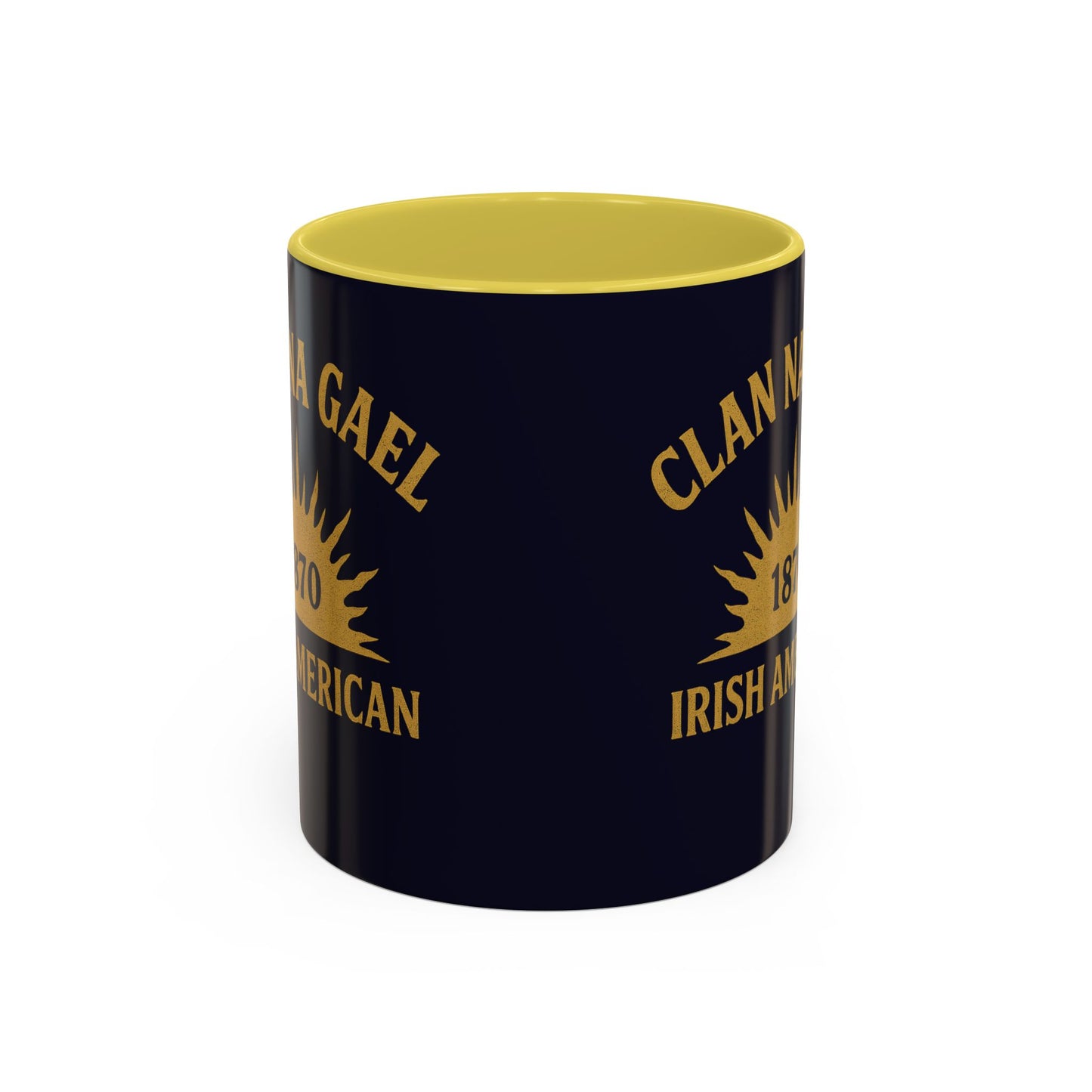 "Clan na Gael - Irish American", Colorful Mugs (11oz, 15oz) (Black Rock Blue)