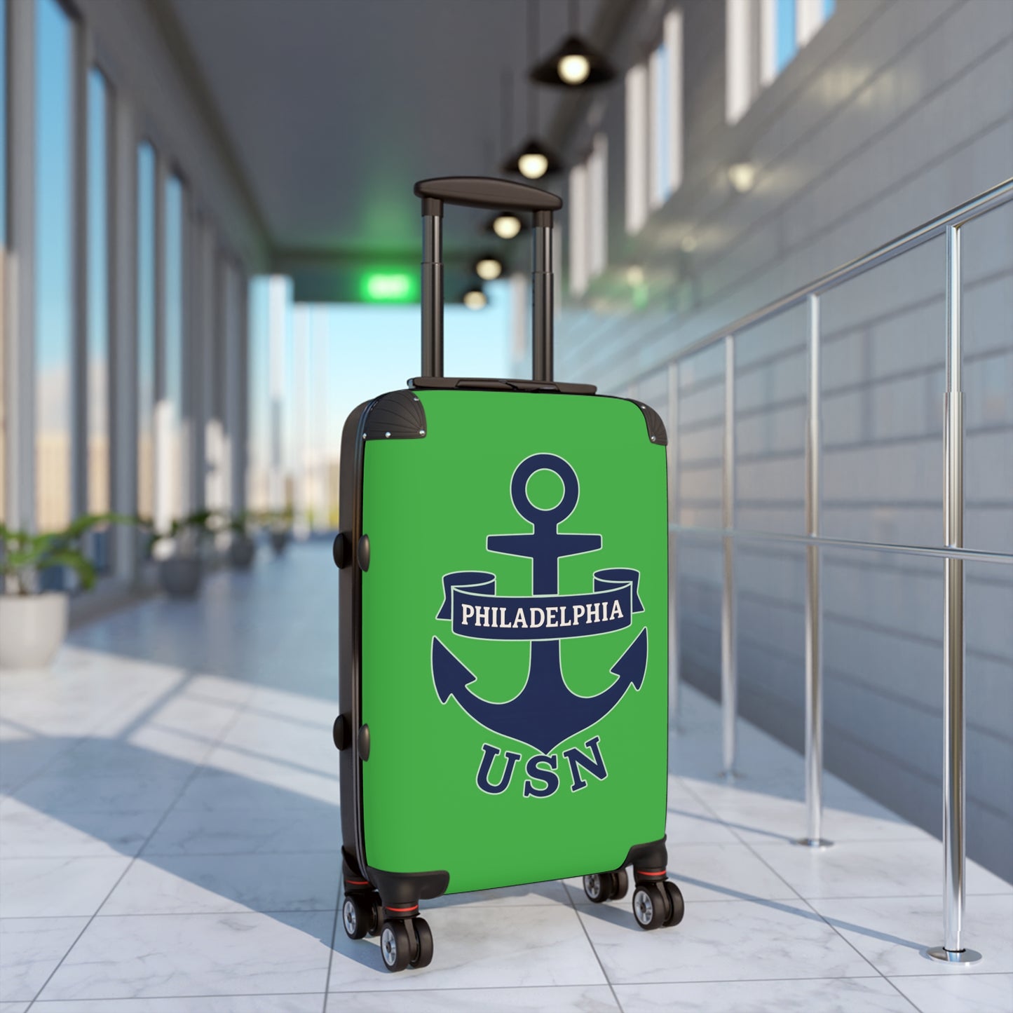 "USN Anchor", Suitcase (Black Bean)