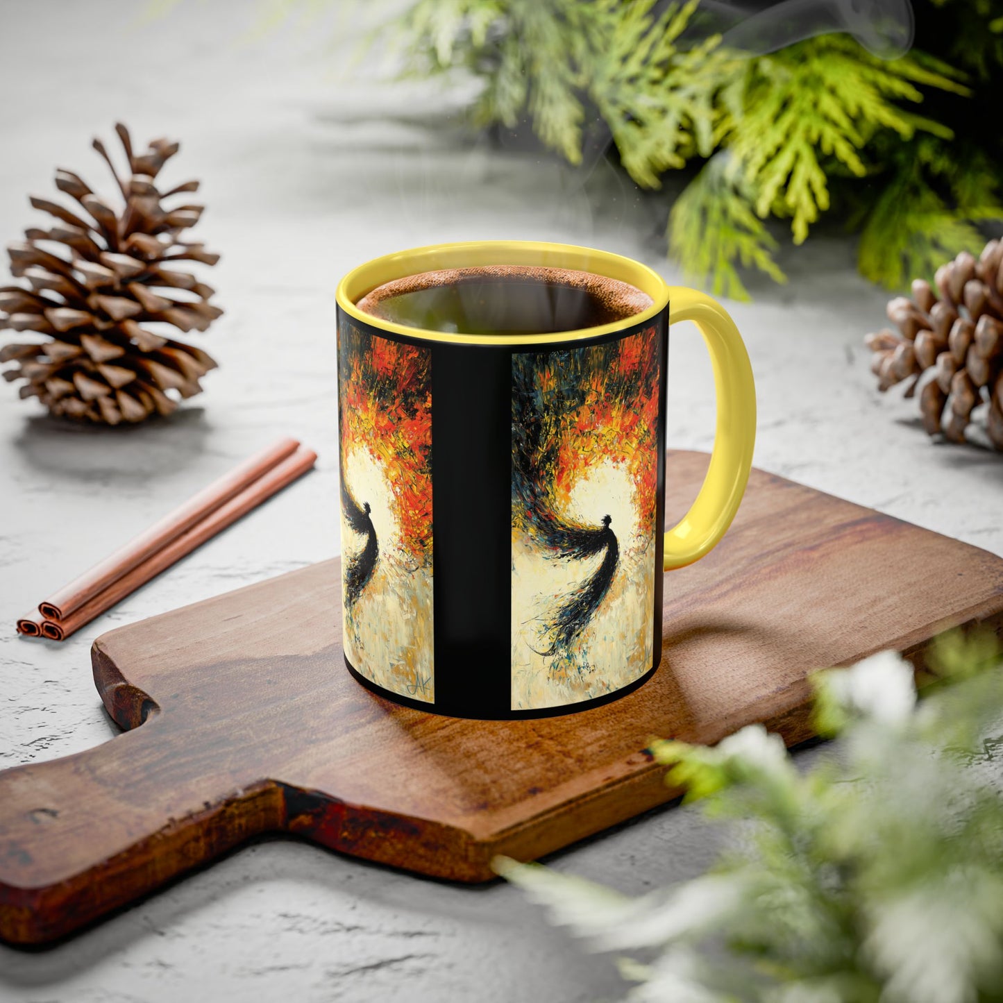 "Seraphic Aegis", Colorful Mugs (11oz, 15oz)