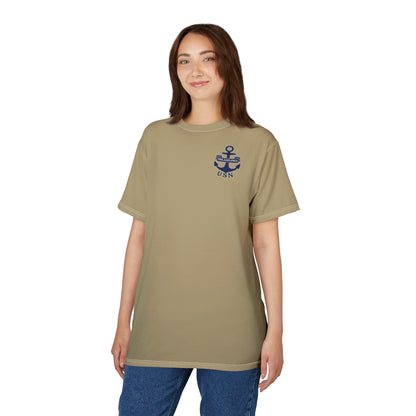 "USN Anchor", Unisex T-shirt (Service Khaki)