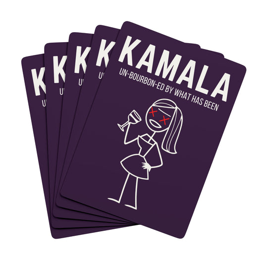"KAMALA un-Bourbon-ed" #01, Political Playing Cards (Purple Nights)