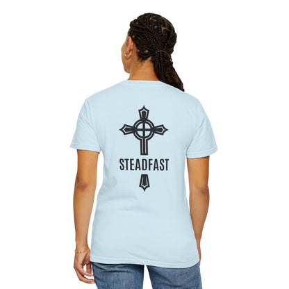"Steadfast Cross in Black", Unisex T-shirt