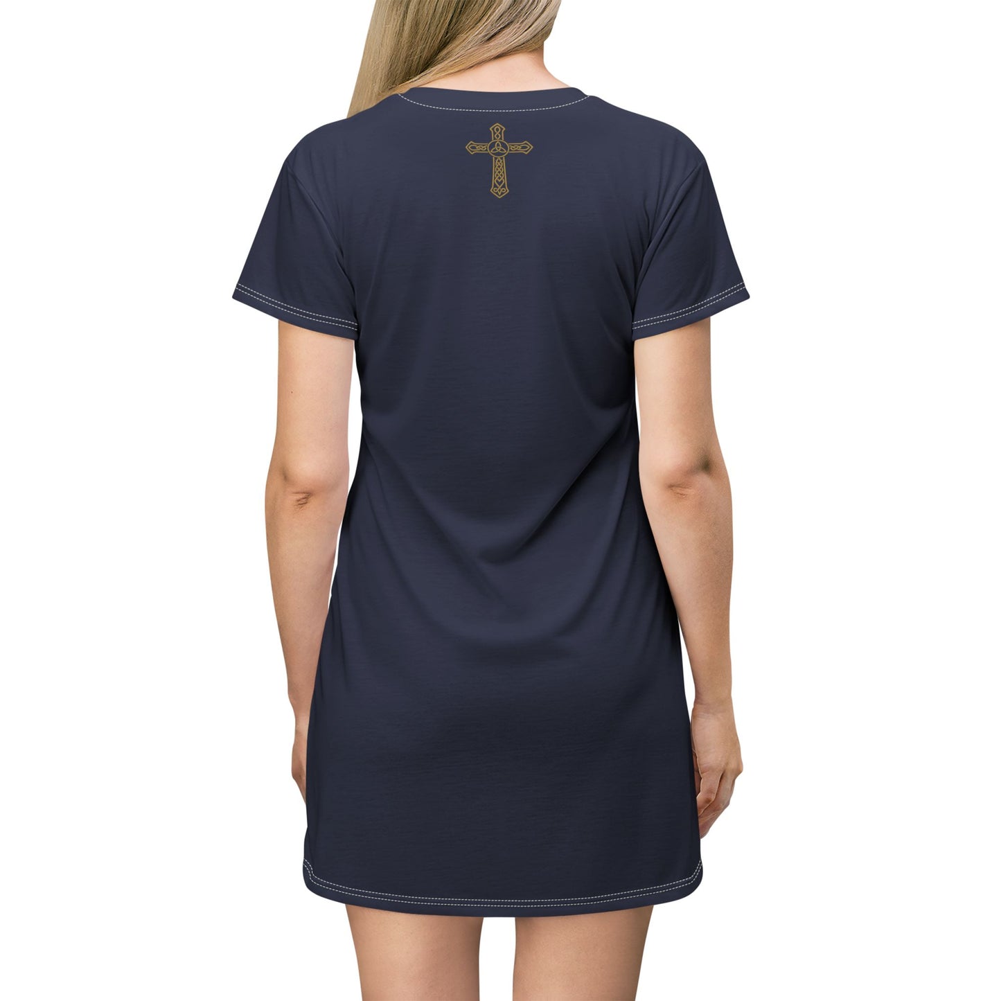 "Clan na Gael - Irish American", T-Shirt Dress (Mariana Blue)