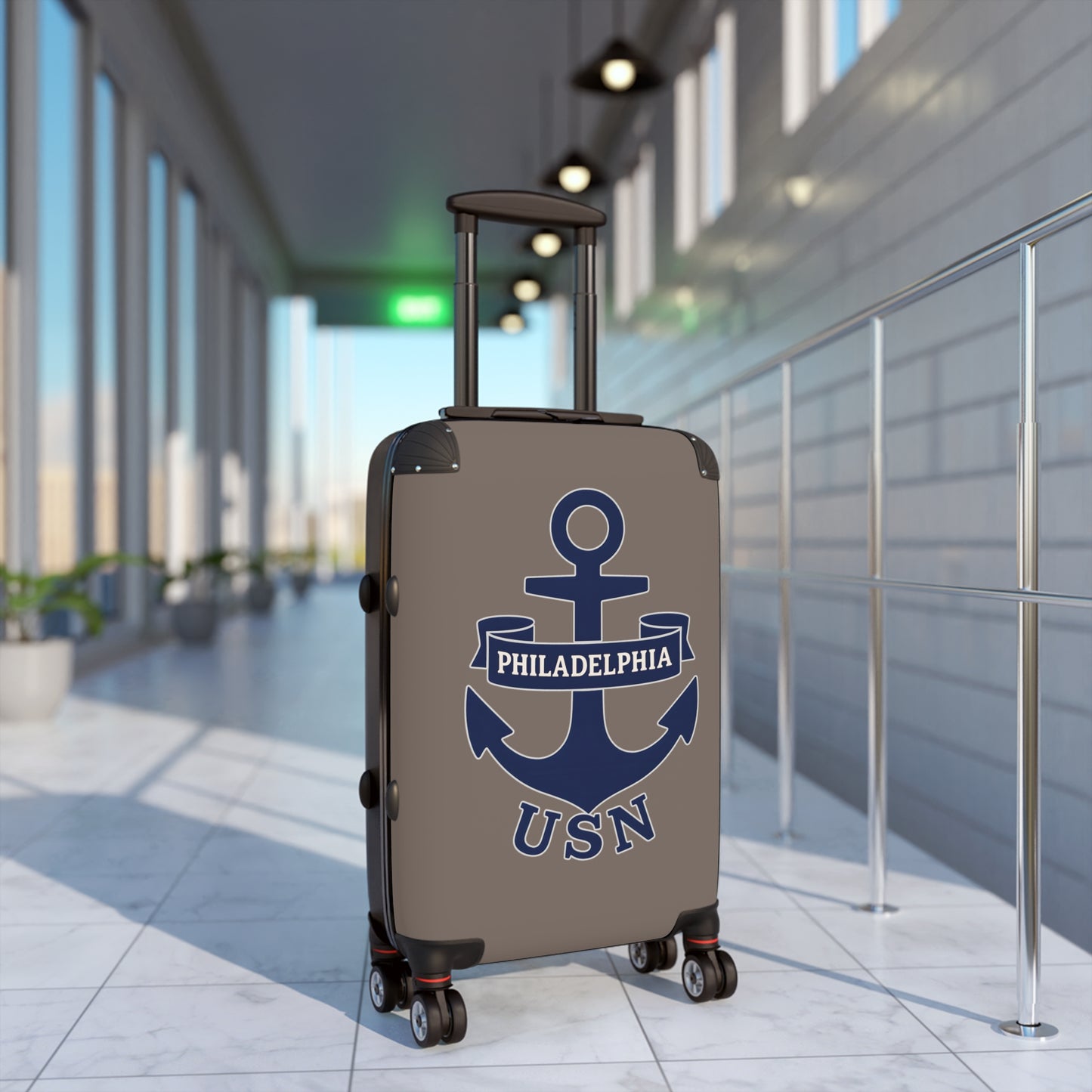 "USN Anchor", Suitcase (Tattletail Brown)