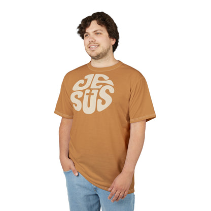 "Retro Jesus", Unisex T-shirt (Saffron Strands)