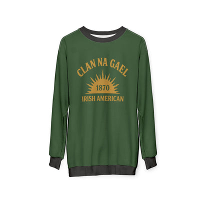 "Clan na Gael - Irish American", Unisex Sweatshirt (Brithemain Green)