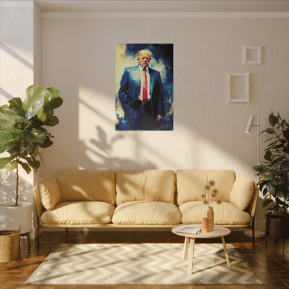 "Trump Portrait No. 6", Stretched Matte Canvas Fine Art Print