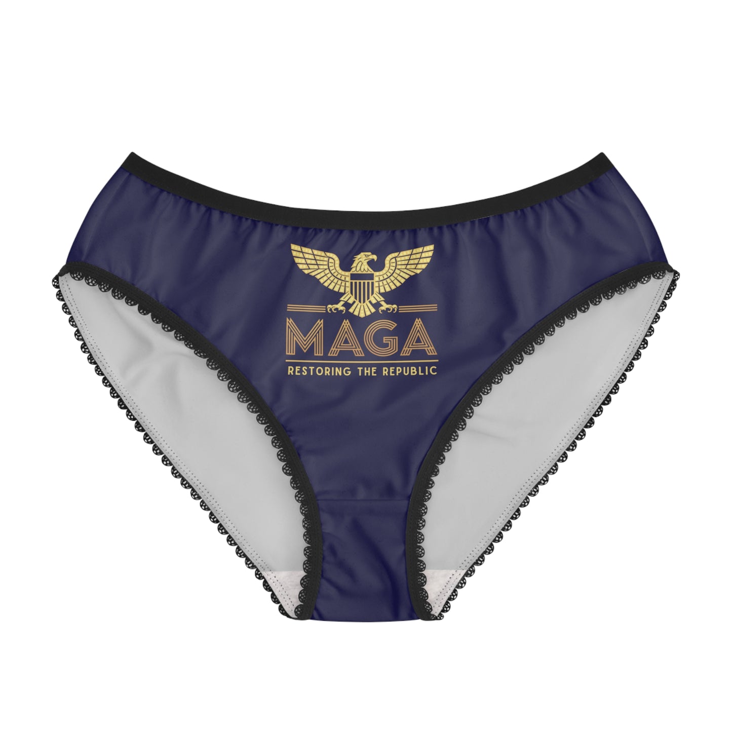 "MAGA - Restoring the Republic", Women's Briefs (Obsidian Blue)