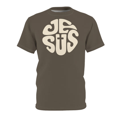 "Retro Jesus", Unisex T-shirt (Beaver Pelt)