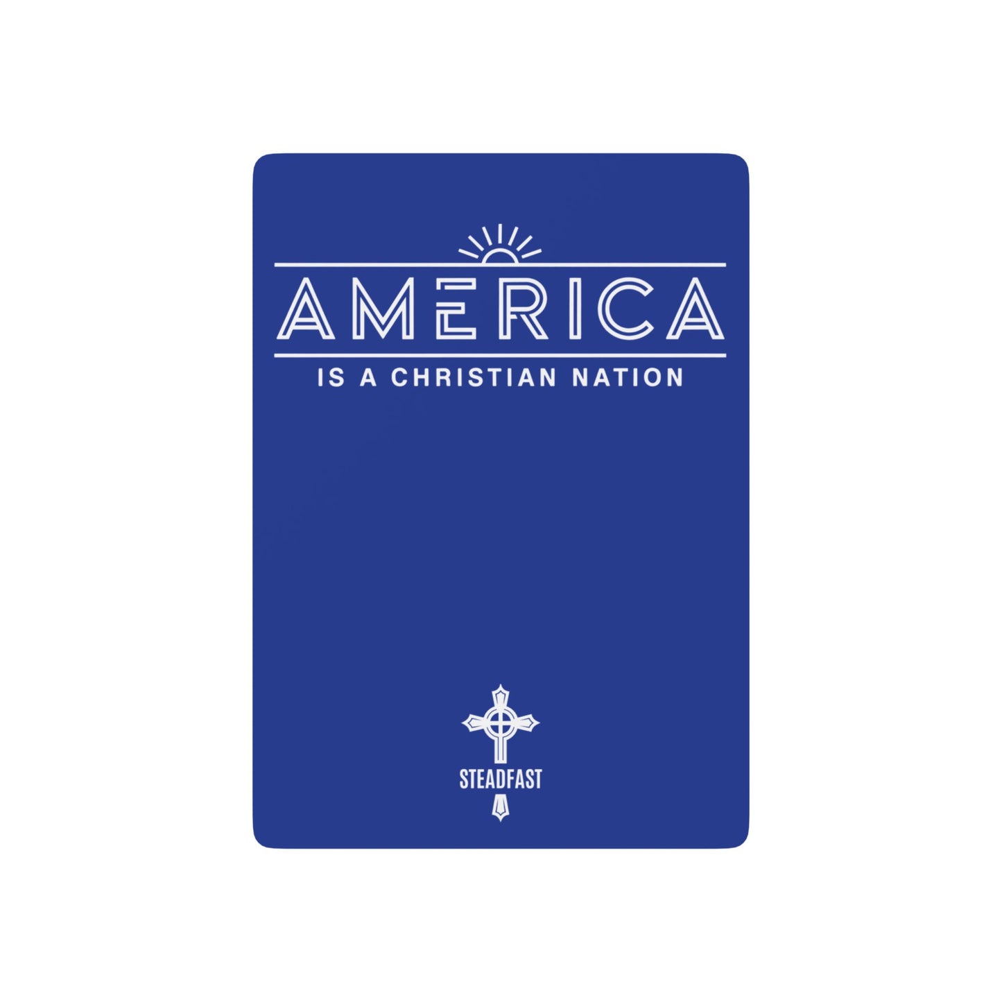"America is a Christian Nation", Christian Playing Cards (Patriot Blue)