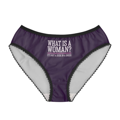 "What is a Woman" #02, Women's Briefs (Imperial Plum)