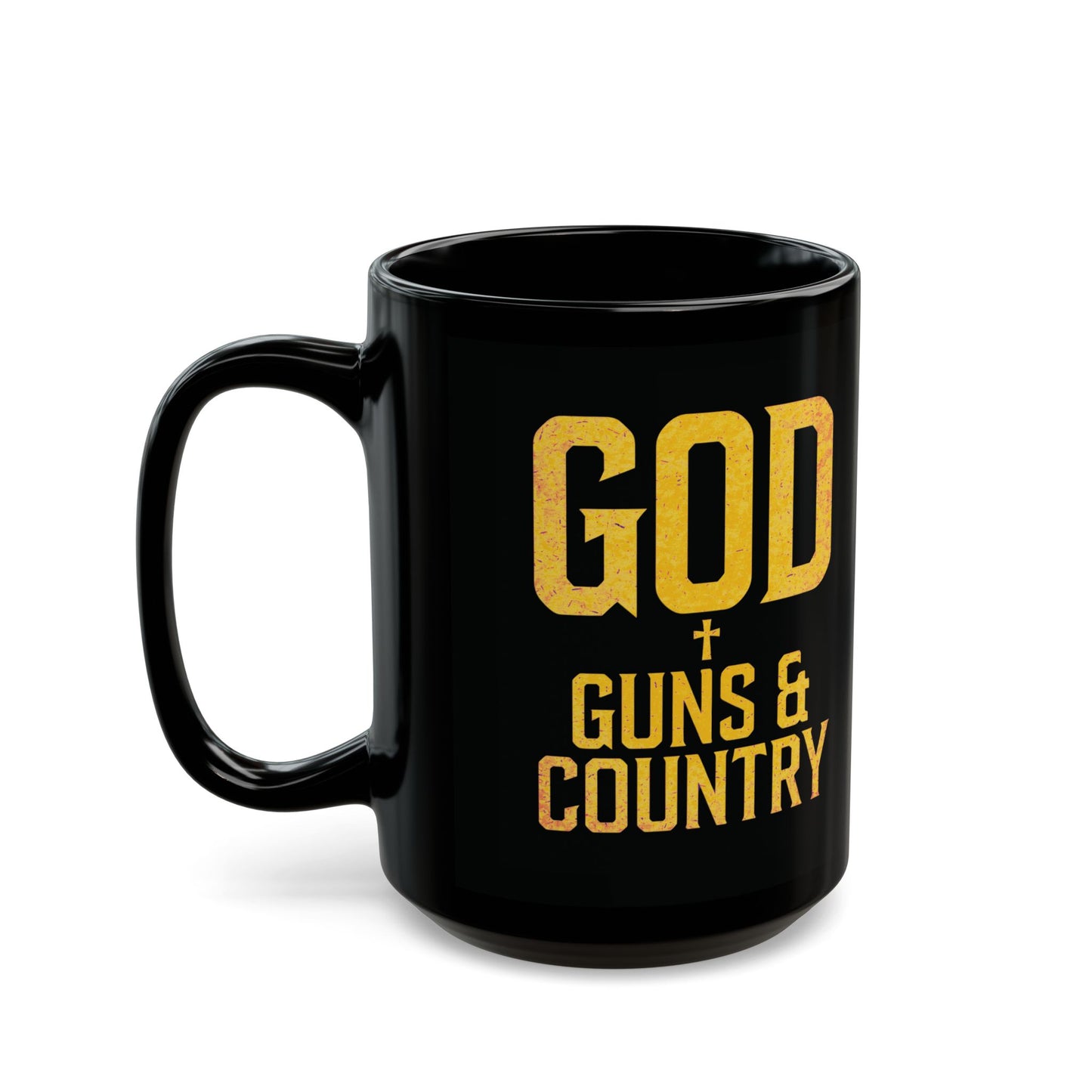 "God, Guns & Country" #02, Black Mug (11oz & 15oz)