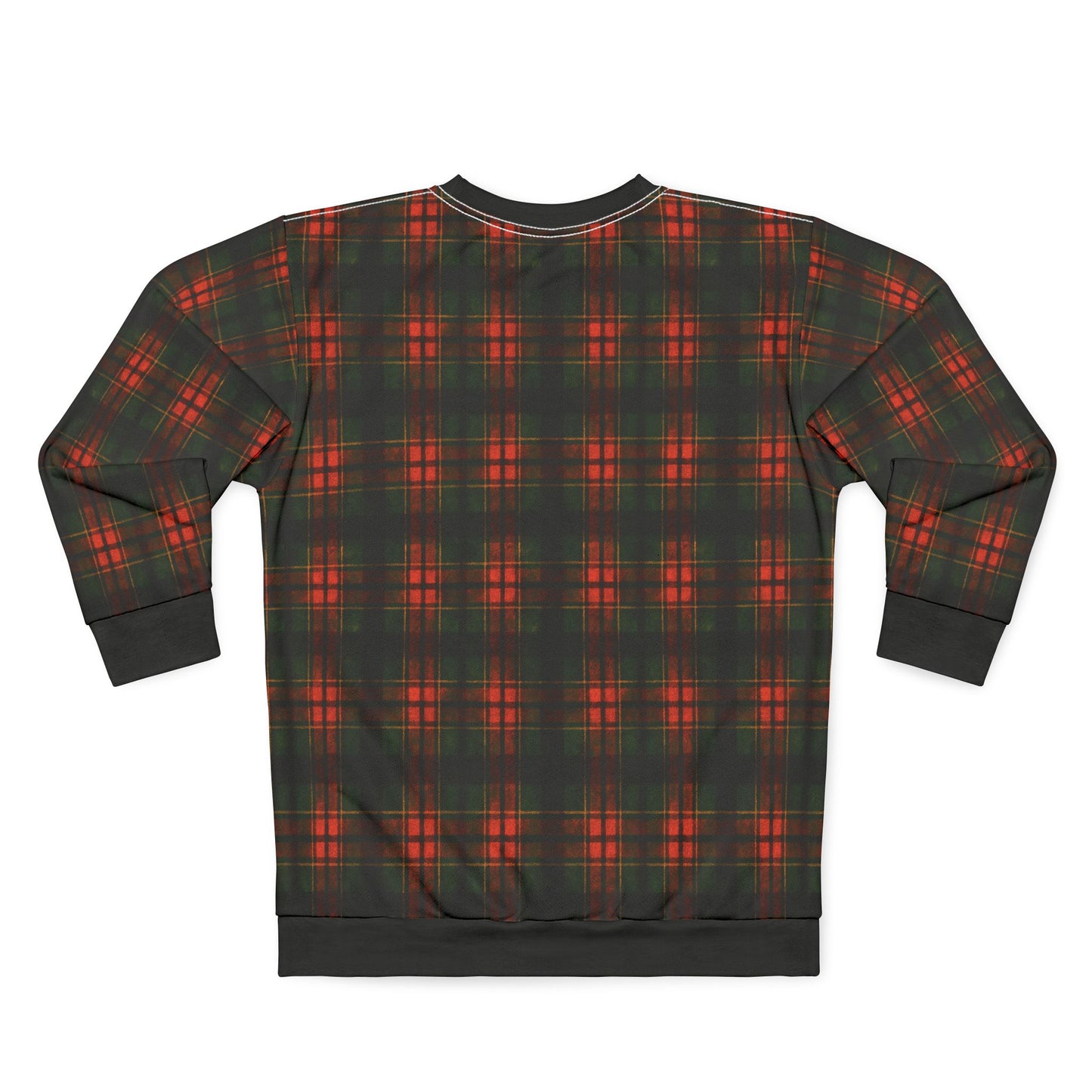 "Kilmor Brieve Tartan", Unisex Sweatshirt (Brieve Black Cuffs and Collar)