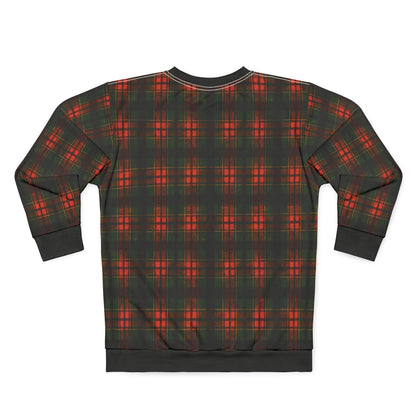 "Kilmor Brieve Tartan", Unisex Sweatshirt (Brieve Black Cuffs and Collar)