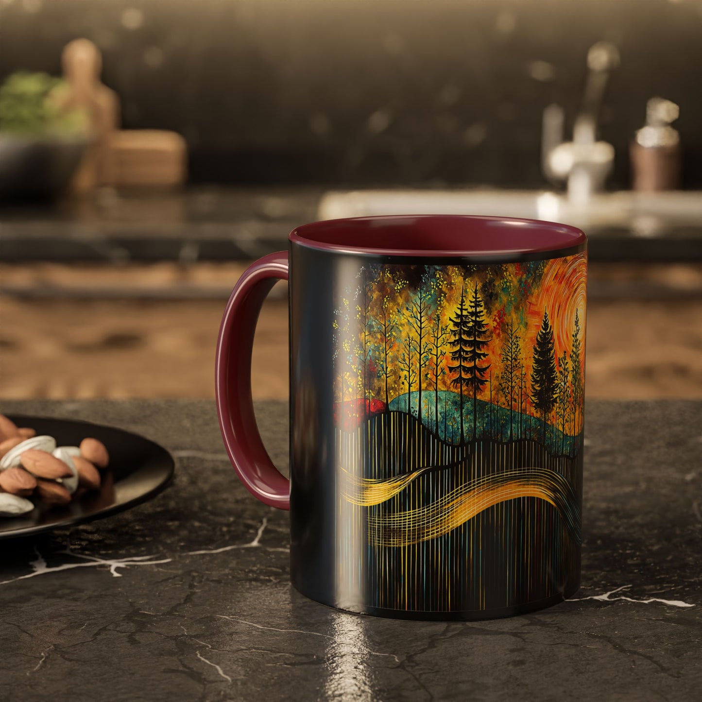 "Sacred Resonance", Colorful Mugs (11oz, 15oz)