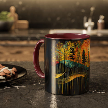 "Sacred Resonance", Colorful Mugs (11oz, 15oz)