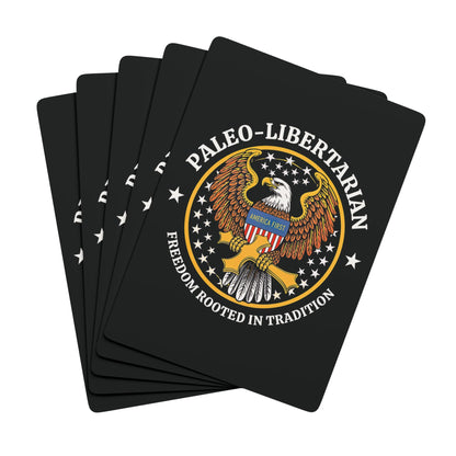 "Paleo-Libertarian" #01, Political Playing Cards (Void Black)