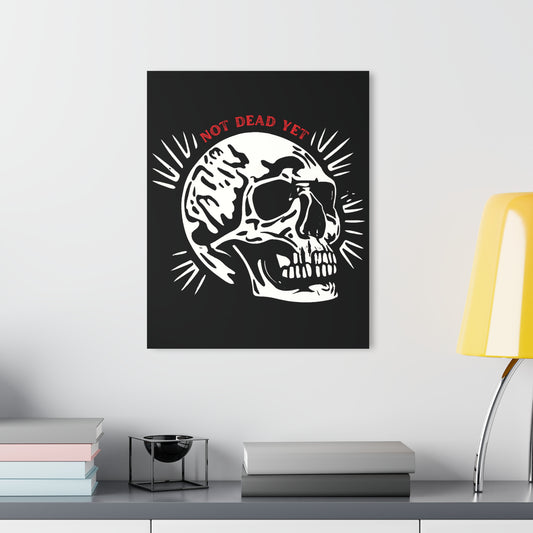 "Not Dead Yet", Acrylic Wall Prints (French Cleat Hanging) (70's Black)