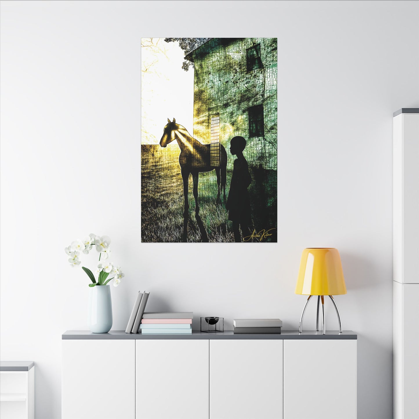 "The Back Paddock", Matte Canvas Fine Art Print