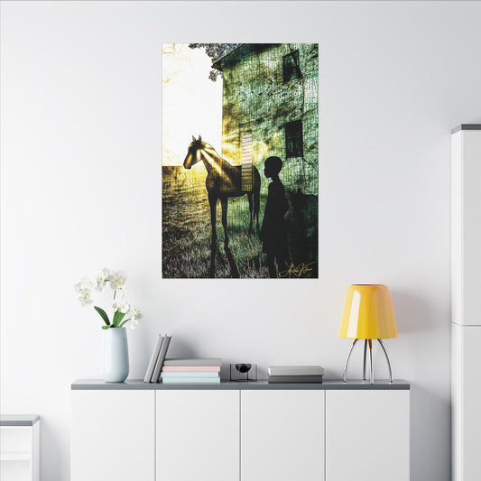 "The Back Paddock", Matte Canvas Fine Art Print