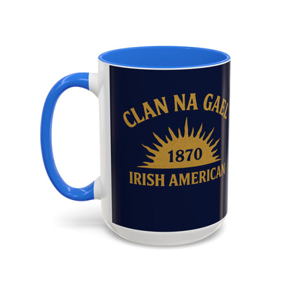 "Clan na Gael - Irish American", Colorful Mugs (11oz, 15oz) (Mariana Blue)