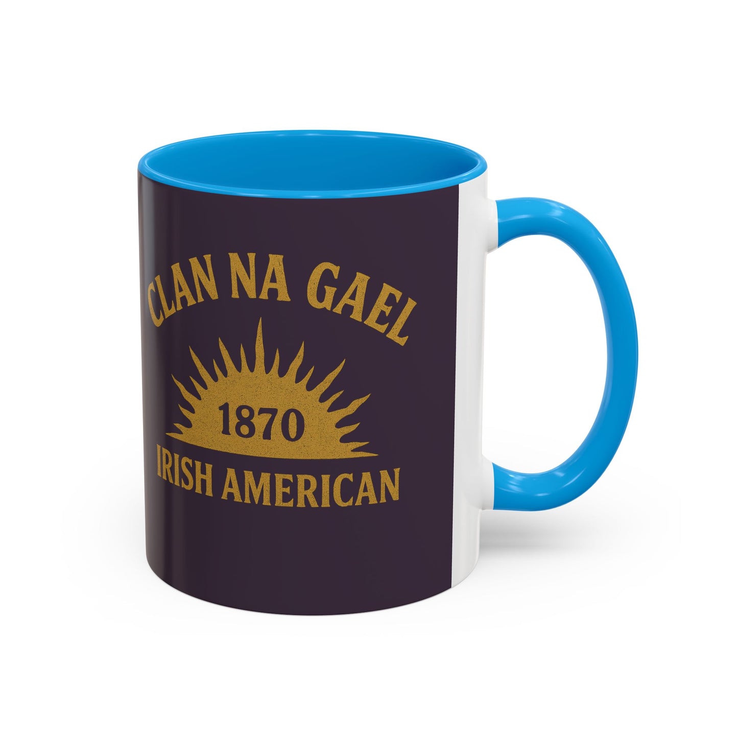 "Clan na Gael - Irish American", Colorful Mugs (11oz, 15oz) (Purple Verbena)