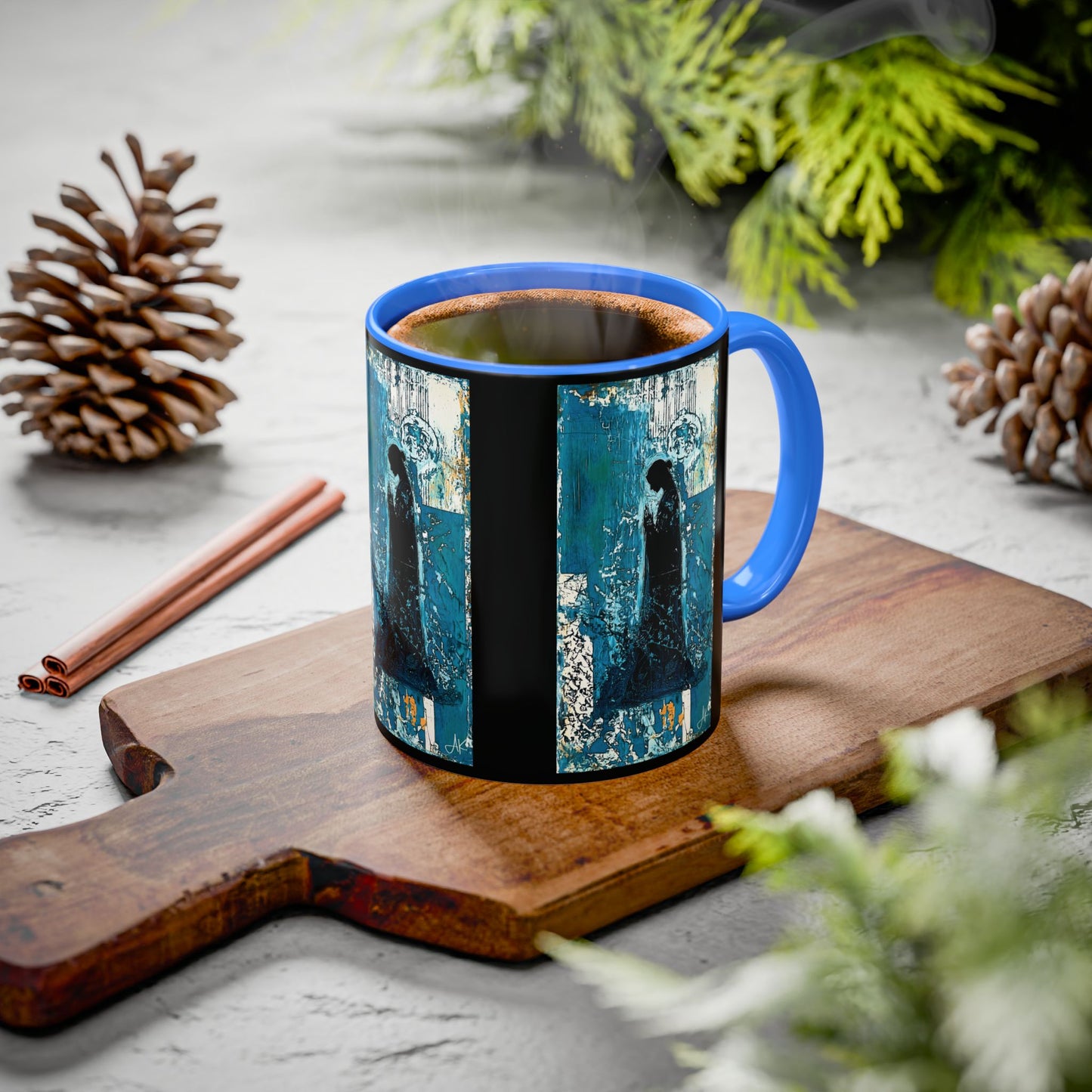 "Behold the Handmaid - Luke 1:38", Colorful Mugs (11oz, 15oz)