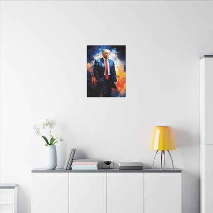 "Trump Portrait No. 22", Stretched Matte Canvas Fine Art Print