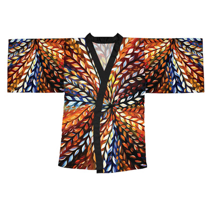 "Micro Beauty", Long Sleeve Kimono Robe