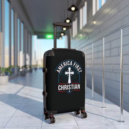 "America First - Christian" #02 Suitcases (Pitch Black)
