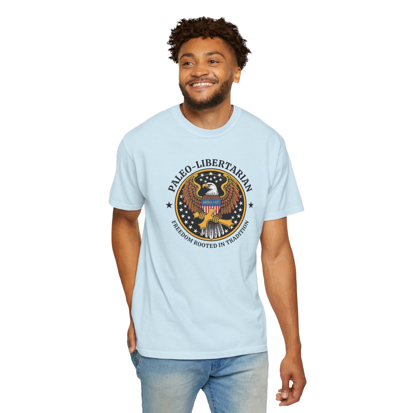 "Paleo-Libertarian" #01, Unisex T-shirt (Light Colors)