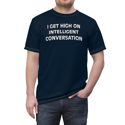 "Intelligent Conversation", Unisex T-shirt (Naval Nights)