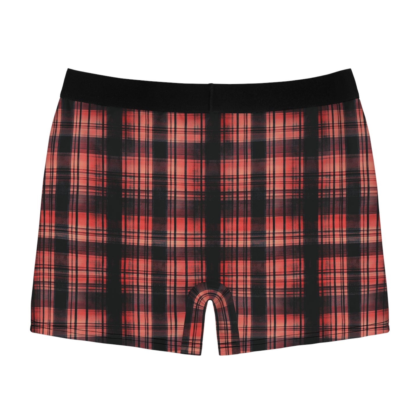 "Kin of Flame", Men's Boxer Briefs (Noir Black Waistband)