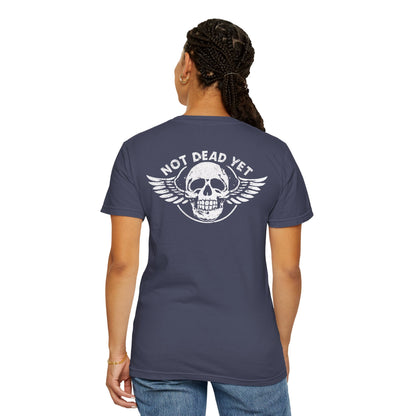 "Not Dead Yet - Winged Skull", Unisex T-shirt