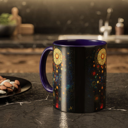 "Ancient Connection to God", Colorful Mugs (11oz, 15oz)