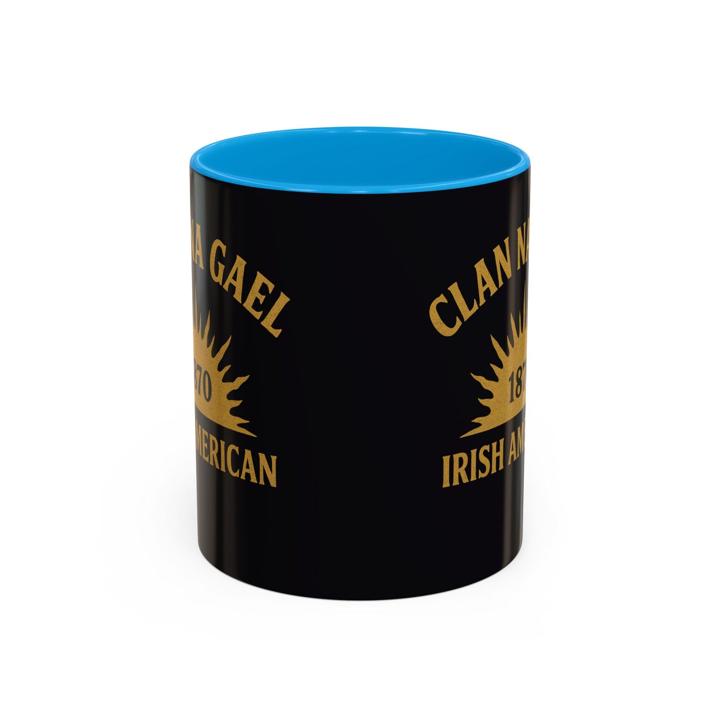 "Clan na Gael - Irish American", Colorful Mugs (11oz, 15oz) (Raven Black)