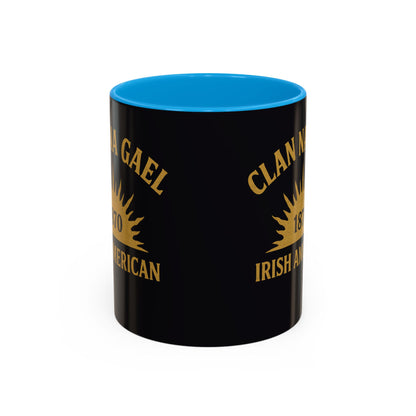 "Clan na Gael - Irish American", Colorful Mugs (11oz, 15oz) (Raven Black)