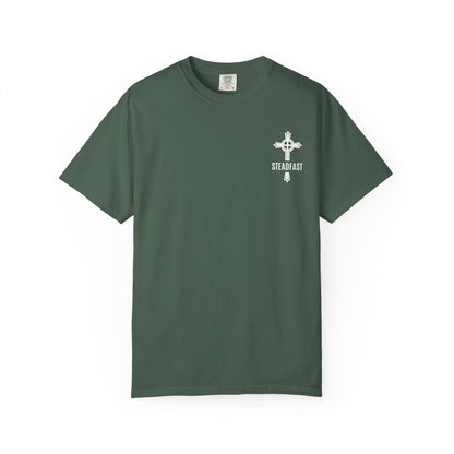 "Steadfast Cross in White", Unisex T-shirt