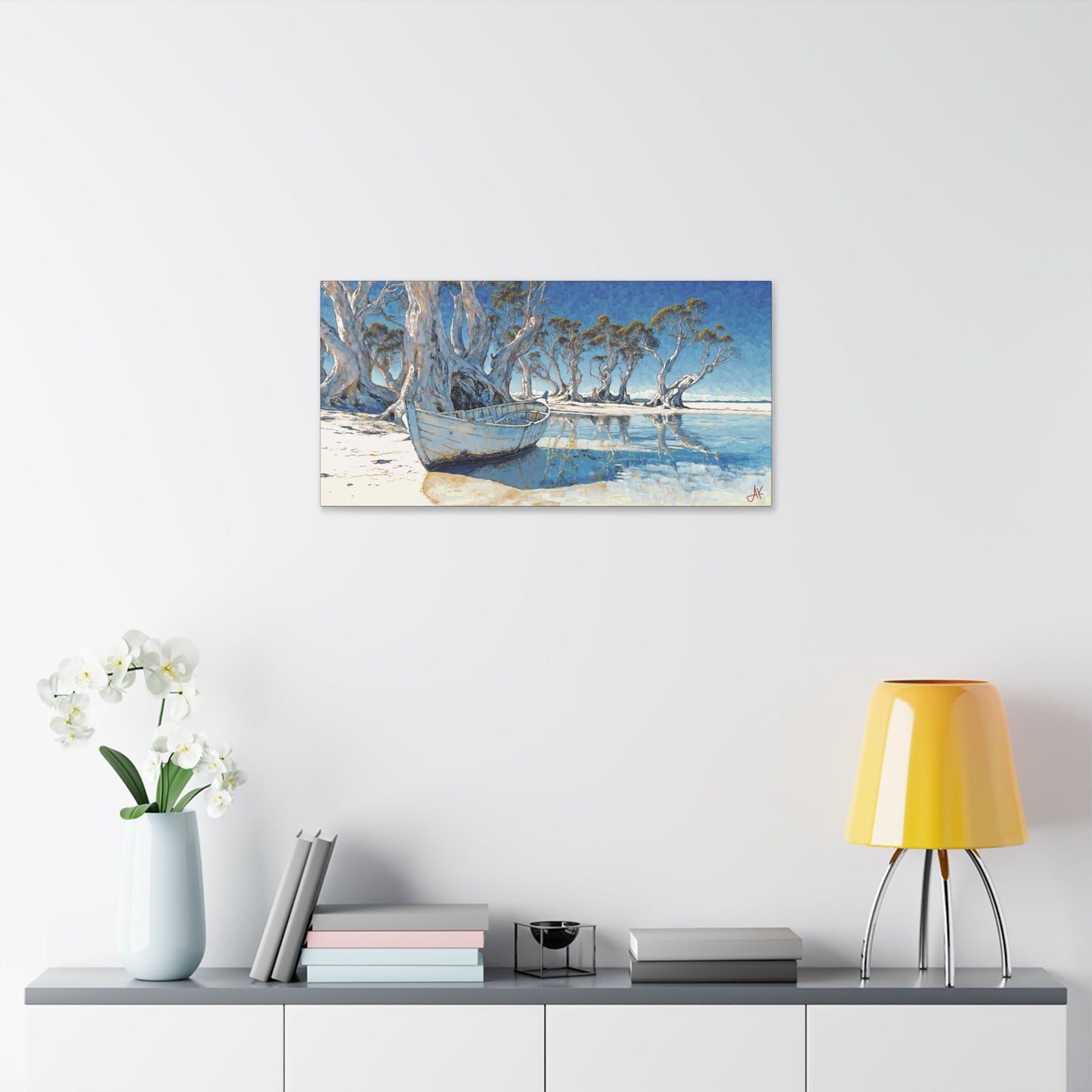 "Gaelic Hearts on Heavenly Shores", Stretched Classic Canvas Fine Art Print