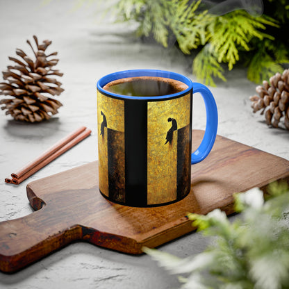 "In Darkest Hour He Is With Me", Colorful Mugs (11oz, 15oz)