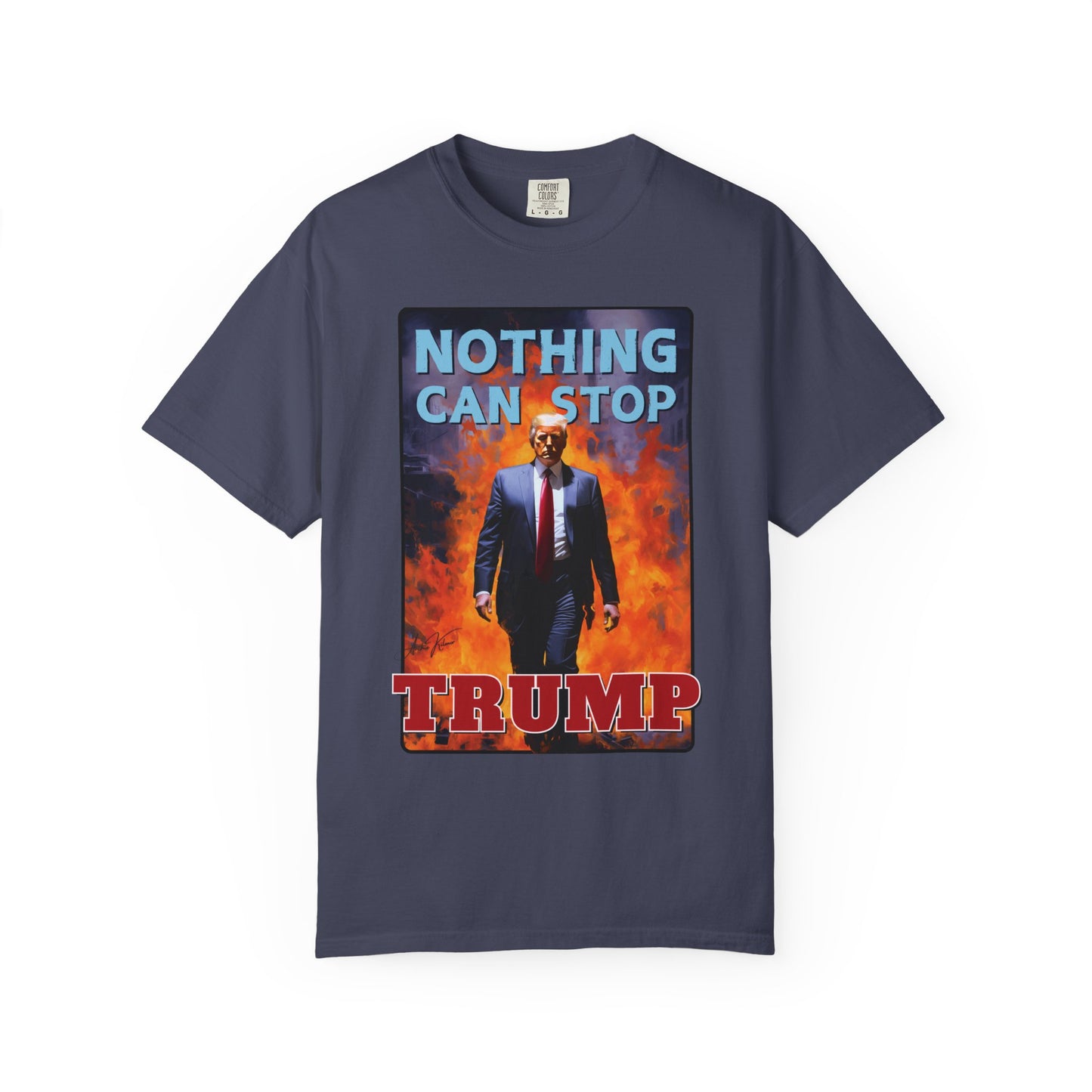 "Nothing Can Stop Trump", Unisex T-shirt (Dark Colors)