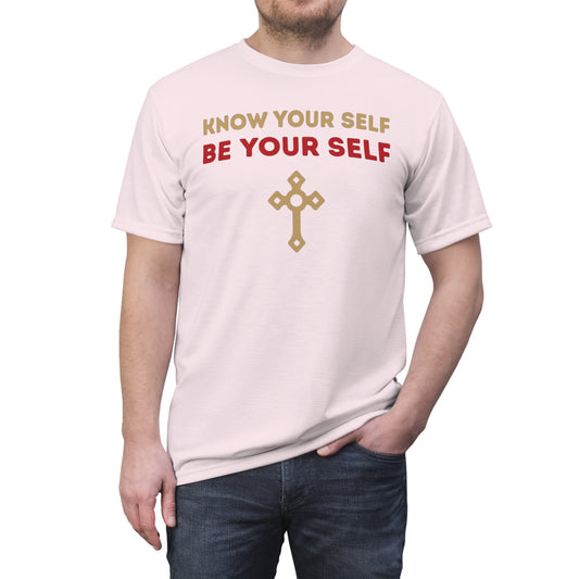 "Know Your Self", Unisex T-shirt (Pink Tutu)