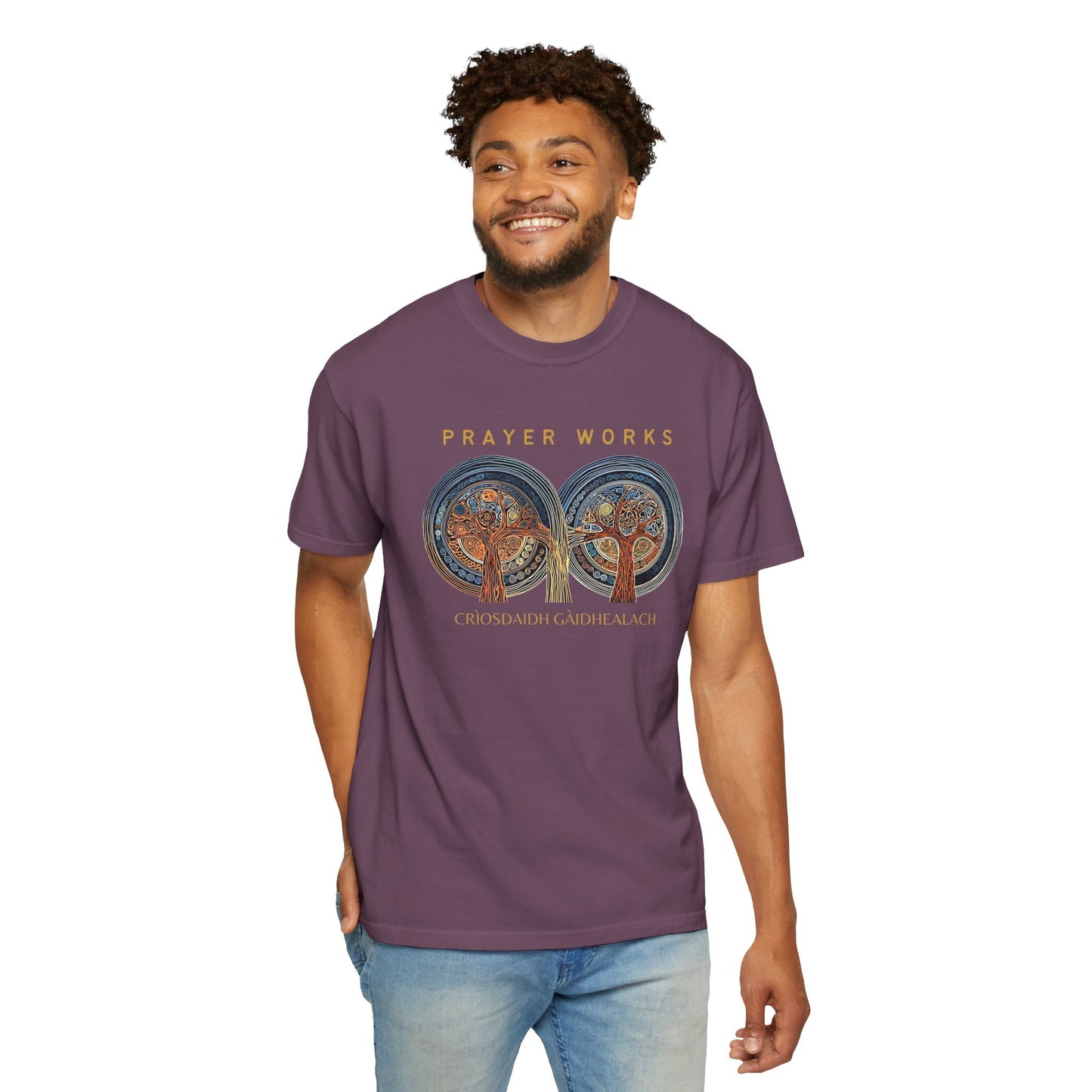 "Prayer Works - Criosdaidh Gàidhealach", Unisex T-shirt