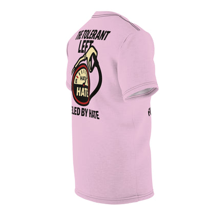 "The Tolerant Left", Unisex T-shirt (Abbey Veil Pink)