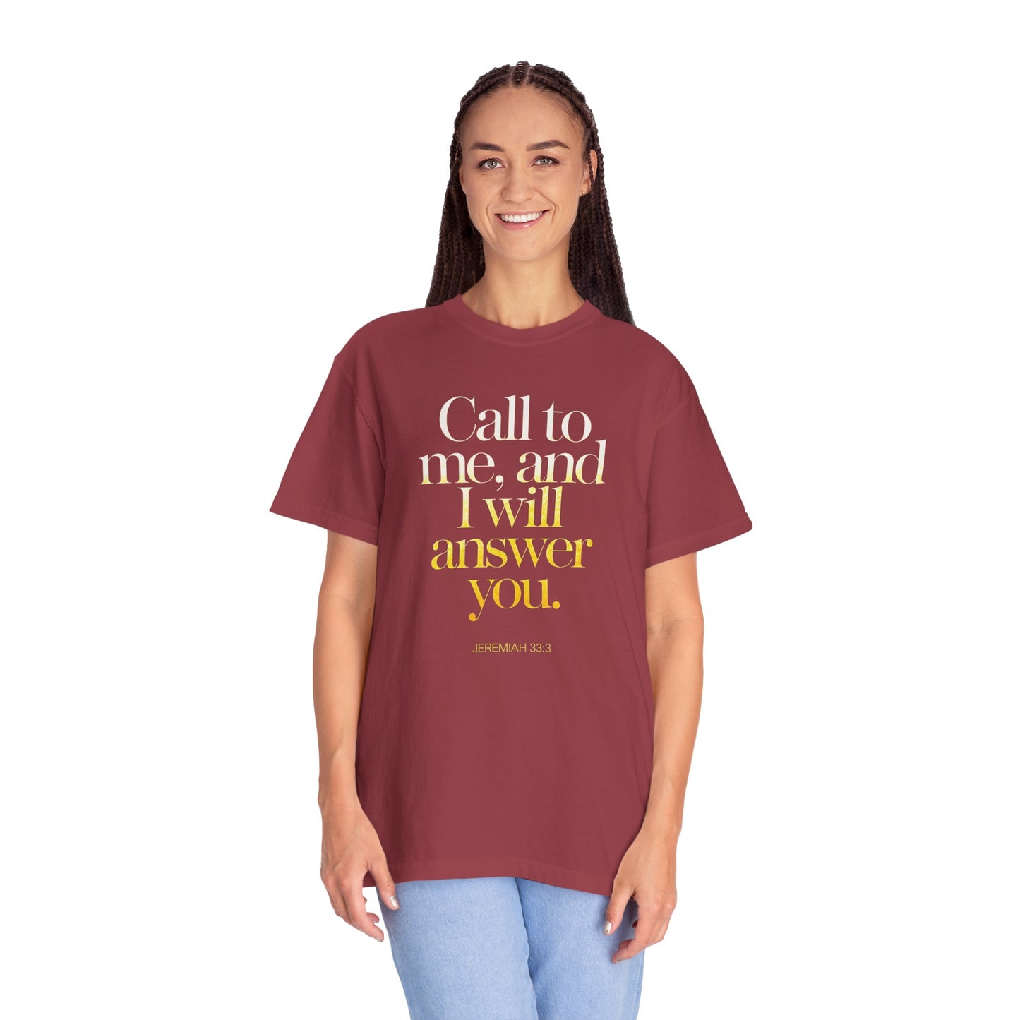 "Call to Me - Jeremiah 33:3" #02, Unisex T-shirt