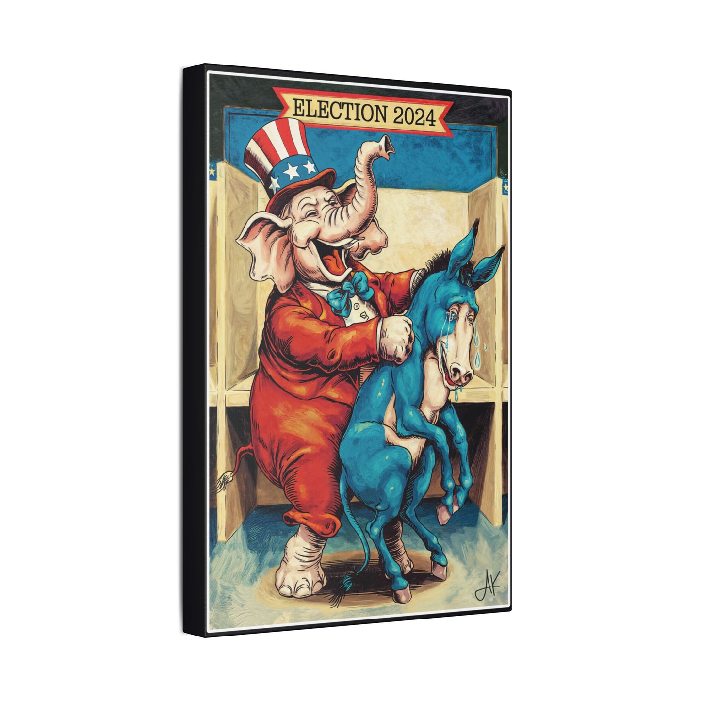"MAGA Spanked the Donkeys 2024", Stretched Classic Canvas Print