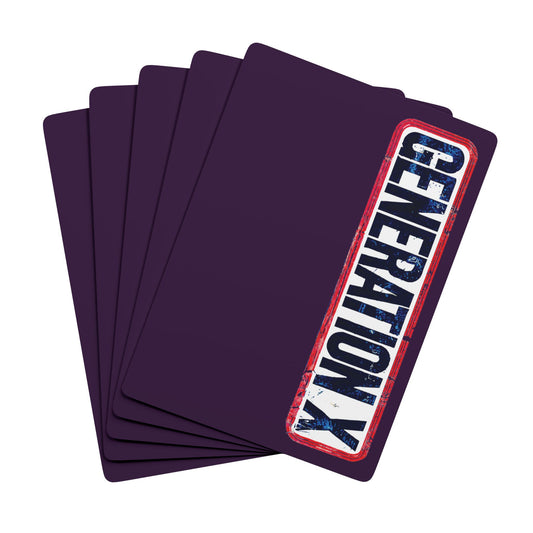 "Generation X", Retro Playing Cards (Purple Nights)